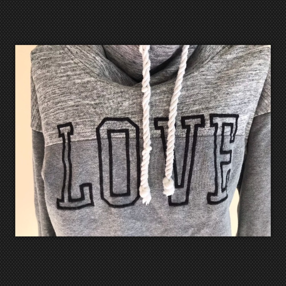 Gray Womans Hoodie Medium Loose Full Neck cover - Picture 5 of 6